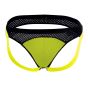 Pikante Click Athletic Mesh Jockstrap  in Gelb/Schwarz